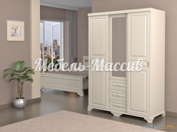 Шкаф - купе Лиана 3 из массива дерева Ш-135см,В-190см,Г-60см