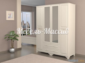 Шкаф Лиана 2 из массива дерева Ш-180см,В-200см,Г-60см