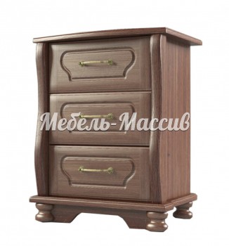 Тумба Грация 3 ящика из массива Ш-45см,В-58см,Г-32см