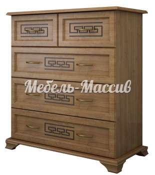 Комод Классика 5 ящиков из массива Ш-90см, В-100см,Г-45см