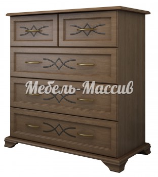 Комод Лира 5 ящиков из массива Ш-90см, В-100см,Г-45см