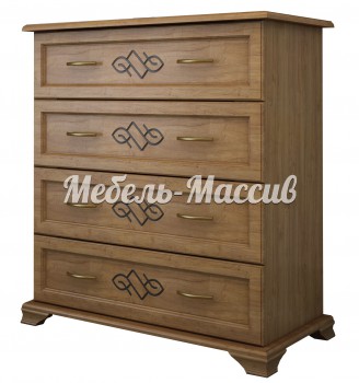 Комод Сатори 4 ящика из массива Ш-90см, В-100см,Г-45см