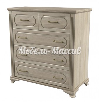 Комод Гармония 5 ящиков из массива Ш-90см,В-90см,Г-45см