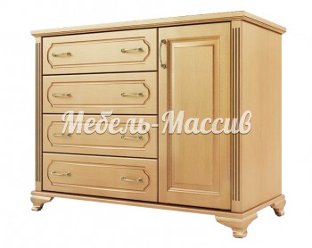Комод Лион из массива Ш-130см,В-100см,Г-45см