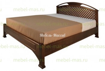 Кровать Омега (сетка) модель №13 из массива