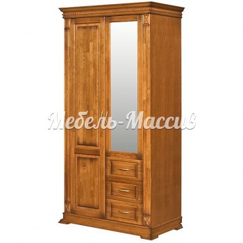 Шкаф Верди - 318.1 из массива Ш-100см, В-220см,Г-60см