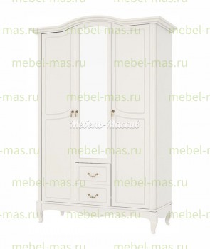 Шкаф Авиньон трехстворчатый с ящиками и зеркалом Ш-156см,В-230см,Г-63см