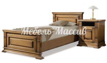 Кровать односпальная Верди Люкс из массива дерева