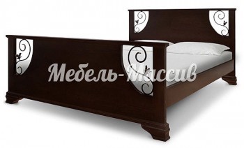 Кровать Камила из массива дерева
