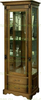 Шкаф - Витрина Бланш из массива Ш-70см,В-200см,Г-50см