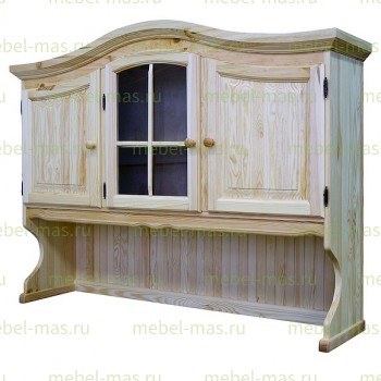 Витрина Лотос модель №2 из массива Ш-150см,В-110см,Г-35см