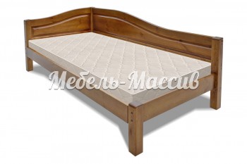 Кровать - Диван Эсма 90*200 из массива сосны, оттенок темный орех